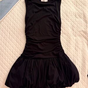 Mini Black Bubble Dress